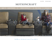 Tablet Screenshot of motioncraft-furniture.com